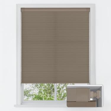 Imagem de LazBlinds Persianas celulares sem fio, sem ferramentas, sem perfuração, cortinas de colmeia com filtro de luz para casa, persianas de isolamento térmico para janelas, 73,7 cm L x 162,6 cm A