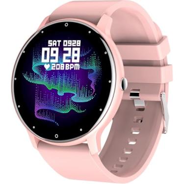 Imagem de Smartwatch Relógio Inteligente Tela Full Touch 1.28" Resistente à Água IP67 com Modos Esportivos e Recebimento de Notificações (Ouro rosê)