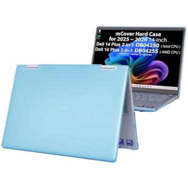 Imagem de mCover Capa compatível apenas com laptop Windows 2025-2026 14 polegadas Dell 14 Plus 2 em 1 DB04250 / DB04255 (Não serve para nenhum outro modelo Dell) - Aqua