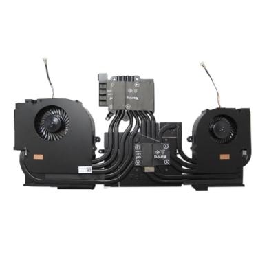 Imagem de Ventoinha e dissipador de calor para CPU/GPU de laptop para CLEVO X17SN X170SM X170SM-G RTX20 6-31-X17SN-104 BS6812MS U4N U4P 4 pinos DC12V 0,55A Novo