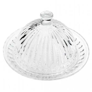 Imagem de Queijeira Cristal Empire Lyor 20 cm com Tampa