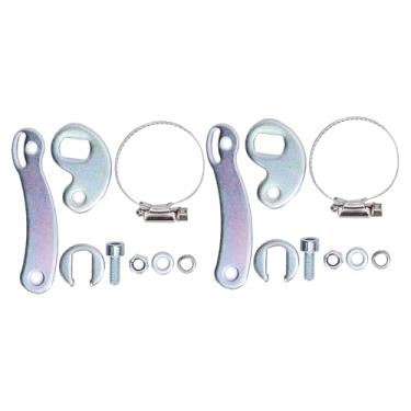 Imagem de RiToEasysports Acessórios de Bicicleta, 2 Conjuntos de Kit de Conversão de Braço de Torção de Bicicleta de Aço M16 para Motor Traseiro Dianteiro, Segurança Aprimorada