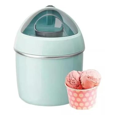 Imagem de Máquina de Sorvete Elétrica 8W 50/60Hz, Ideal para Casa e Festas, Preparo Rápido de Sorvetes Caseiros