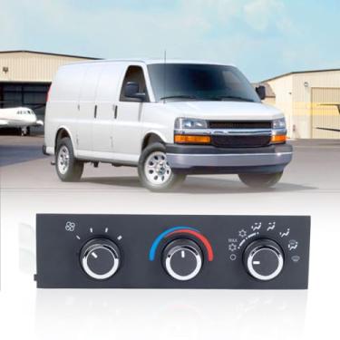 Imagem de Módulo de controle climático 599-217, interruptor de controle de aquecimento A/C compatível com Chevrolet Express 1500 2500 3500 4500 1996-2020, Chevy C4500 C5500 C6500, 1996-2020 GMC Savana Replace