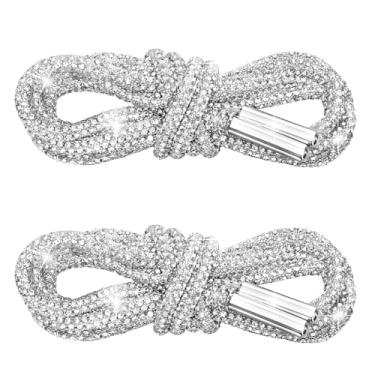 Imagem de 2 peças de cadarços redondos de strass, corda de diamante de cristal para tênis, calças de moletom, shorts e moletons com capuz