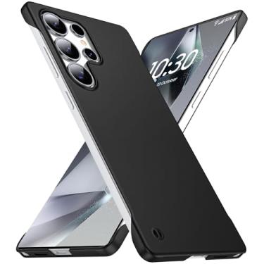 Imagem de GRECAZO Capa ultrafina fosca projetada para Samsung Galaxy S25 ultra sem moldura 17.5 cm fina minimalista leve fosca capa rígida protetora sem bordas - preta