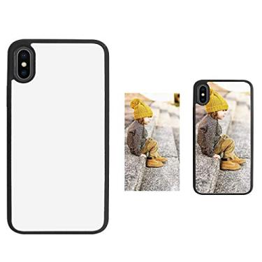 Imagem de G HEAT-GOO 5 peças de capa de telefone sublimação para iPhone X 5,8 polegadas sublimação blanks imprimíveis capas de telefone em branco personalizadas para bricolage