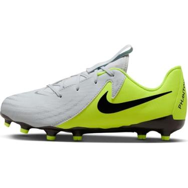 Imagem de Nike Chuteira infantil Jr. Phantom GX 2 Academy pequena/grande MG cano baixo (FD6722-003, prata metálica/volt/preto), Prata metálica/Volt/Preto, 6 Big Kid