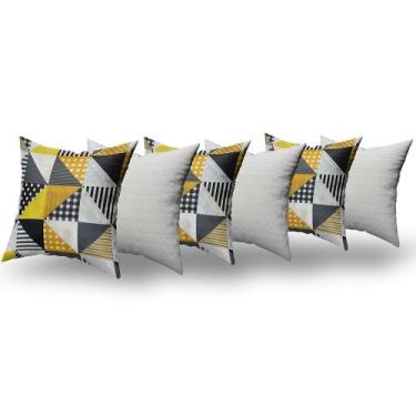 Imagem de Almofadas Decorativas 6 Unidades Com Ziper e Refil Silicone - RT MAGAZ