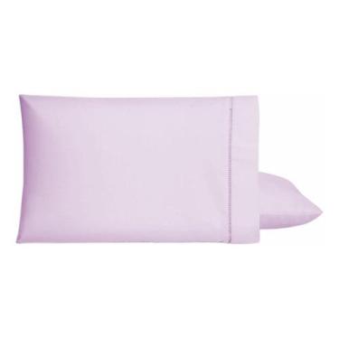 Imagem de 02 Fronhas 180 Fios Ponto Palito - Rafaloro, Rosa