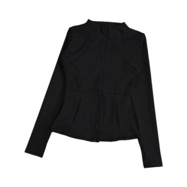 Imagem de Jaqueta De Yoga Feminina De Manga Longa Para Fitness E Corrida, Top Es