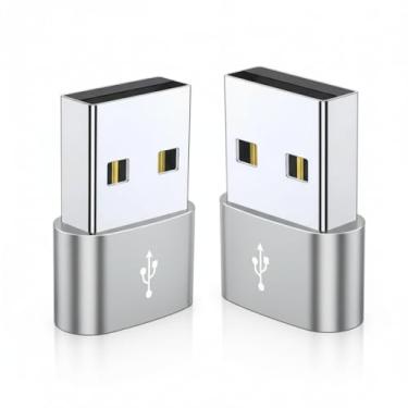 Imagem de Adaptador USB C fêmea para USB macho para iPhone 17 16 Pro Max, 4 unidades, adaptador USB para USB C, carregador de carro, conversor de cabo para Airpods Pro 3, Apple 15 14 13 Max, iWatch 11, iPad