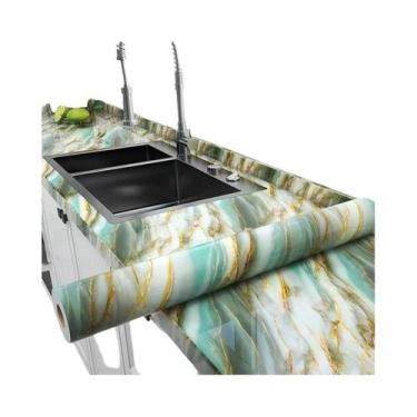 Imagem de Papel De Parede DIY Em Mármore De 55CM, Impermeável E Resistente a Mof