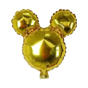 Imagem de Balões Mickey E Minnie Mouse 10pcs 40x40cm Em Papel Alumínio Para Deco