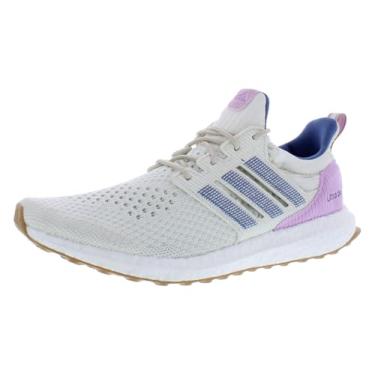 Imagem de adidas Ultraboost 1.0 DNA Tênis feminino, Branco/azul/roxo-off-white, 37