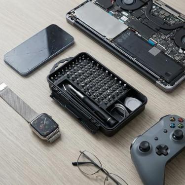 Imagem de Conjunto de chaves de fenda de precisão 115 em 1, kit de ferramentas de reparo eletrônico durável para telefone, Mac, computador, relógio, console, campainha, eletrônico, laptop, óculos, eletrônicos