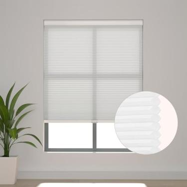 Imagem de Changshade Persianas sem fio Cellular Shades para janelas internas, persianas de favo de mel plissadas, filtragem de luz para quarto, banheiro, tamanho da persiana 127 cm de altura 71 cm de largura