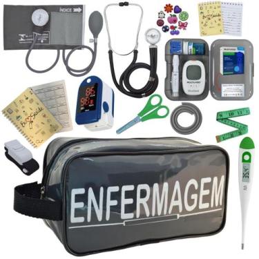 Imagem de Kit De Enfermagem Completo Medidor Glicose Aparelho Pressao - PREMIUM,