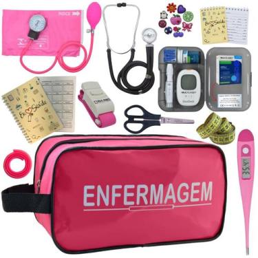 Imagem de Kit Enfermagem Completo Top + Medidor Glicose  - PREMIUM, P.A. Med, IN