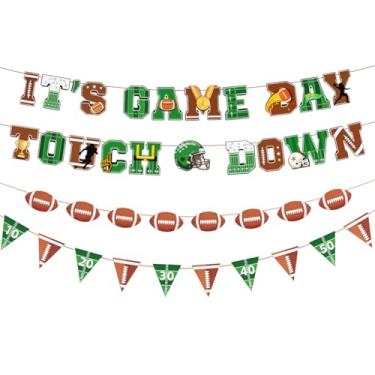 Imagem de Banner de festa de futebol americano, decorações esportivas