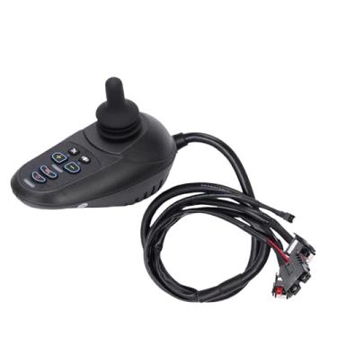 Imagem de Asixxsix Controlador de joystick para cadeira de rodas elétrica de 50A, controlador de joystick universal de substituição de 50A com controle remoto, EABS Ramp Hold