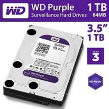 Imagem de Hd Sata Wd10Purz 1Tb Purple Surveillance Cftv Dvr/Nvr