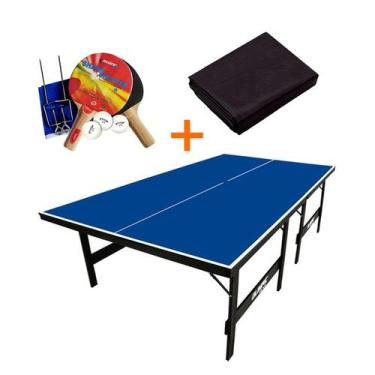 Imagem de MESA PING PONG MDP 15MM - Olimpic 1013 + KIT TÊNIS DE MESA 5030 + Capa