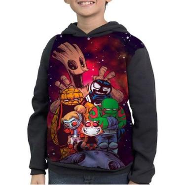 Imagem de Moletom Infantil Novos Guardiões Da Galáxia, Preto, 1