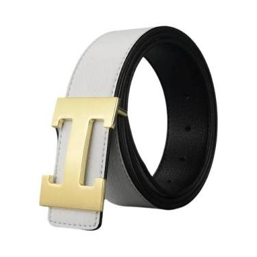 Imagem de Cinto Casual Masculino Em Couro De Vaca Genuíno De Alta Qualidade Com 