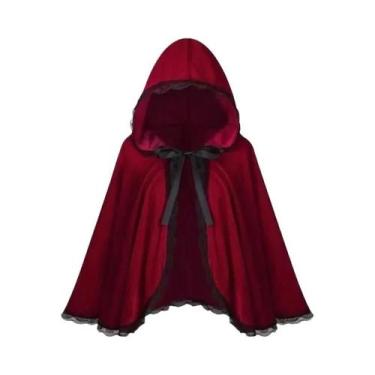 Imagem de Fantasia De Halloween Para Crianças, Capa Com Capuz Estilo Curto De Ch