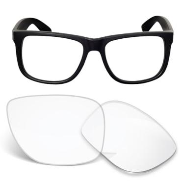 Imagem de Lentes de substituição de 1,5 mm compatíveis com óculos de sol Ray-Ban RB4165 de 54 mm, antiarranhões e resistentes a impactos - bloqueio de luz azul