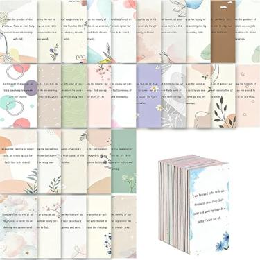 Imagem de 100 cartões de oração com versículos da Bíblia 8,9 x 5 cm Conjunto de cartões de escritura edificantes para devoção diária, pedido de oração, presente cristão para mulheres, homens e amigos (branco 02