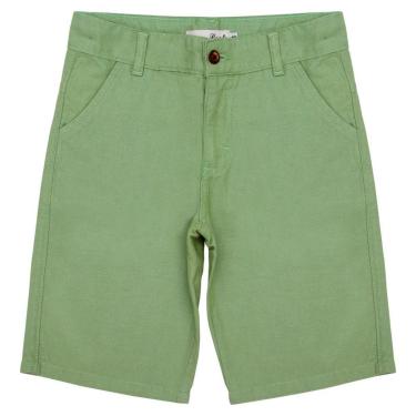 Imagem de Bermuda Juvenil Look Jeans Linho Collor - 6 - VERDE-Unissex