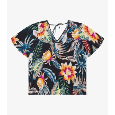 Imagem de Blusa Feminina Plus Size Infinita Cor Preto-Feminino