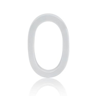 Imagem de NumRealm Números de casa, número de caixa de correio 3D letras à prova d'água, endereço externo autoadesivo jardim apartamento hotel, prata (0)