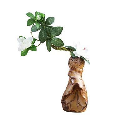 Imagem de Vasos de decoração de casa, vasos de cerâmica criativos, vasos de flores antigos de estilo minimalista moderno e vasos de flores para arranjos de flores