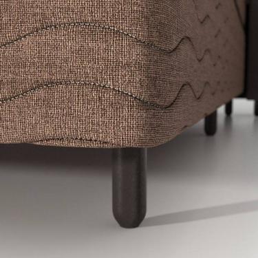 Imagem de Base Box Solteiro Probel Oregon Tela Marrom (88x188x26cm)