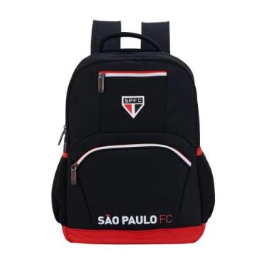 Imagem de Mochila De Costas escolar esporte São Paulo Tricolor 16601 Oficial Cor