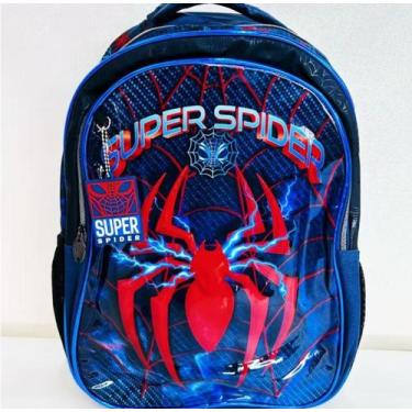Imagem de Mochila Infantil Escolar Super Spider Estilo Spider Man Homem Aranha d