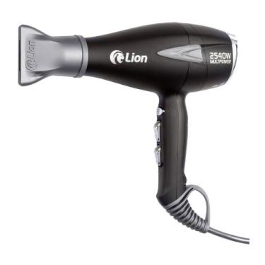 Imagem de Secador de Cabelo Profissional para Salão 2540W  Lion MultPower, Preto