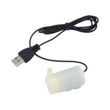 Imagem de Bomba De Água Submersível USB Silenciosa 5V DC Com Motor Sem Escovas P