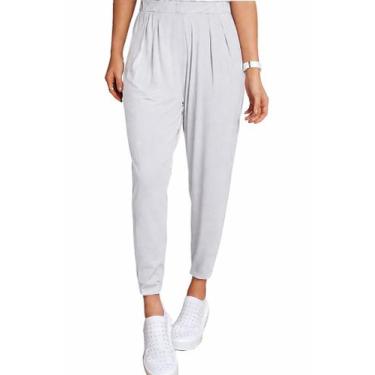 Imagem de Kit 2 Calça Básica Saruel Feminina Cintura Alta Tribo Livre, Cinza cla