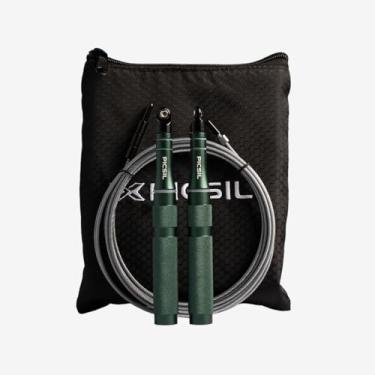 Imagem de PICSIL - Corda de pular de torre | Cabo de alumínio e cabo de aço revestido de PVC | Ideal para treinamento cruzado e boxe | Unders duplos e rotação suave | Ajustável para adultos e crianças |