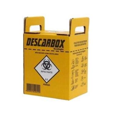 Imagem de Coletor de Materiais Perfurocortante 7L - DESCARBOX - DESCARBOX ECOLOG