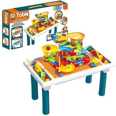 Imagem de  Mesinha Interativa com blocos de montar 71 Peças - Castela - CASTELA 