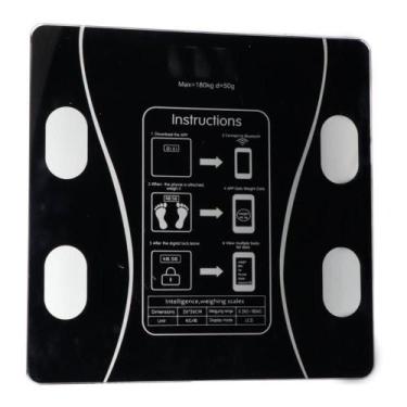 Imagem de Balança de bioimpedância digital western 180kg com bluetooth e aplicat