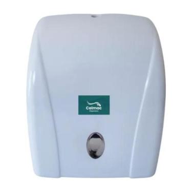 Imagem de Dispenser Suporte Papel Toalha Interfolha Parede Celmac Branco