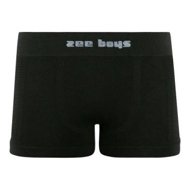 Imagem de Cueca Boxer Infantil Jacquard Preto - Zee Rucci, GG