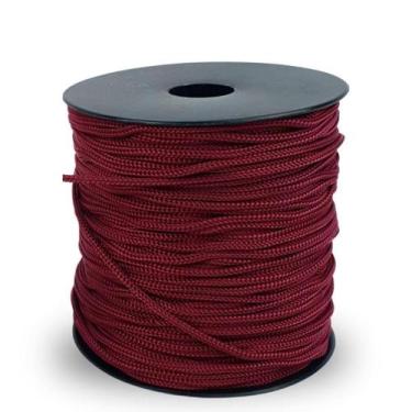 Imagem de Fio Náutico 2mm Rabo De Rato 100m - Importado, 527-Vermelho bordo