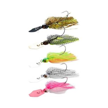 Imagem de Kit De Iscas Artificiais Spinner Bait Multipeso 7g 9g 12g 14g 21g Com 